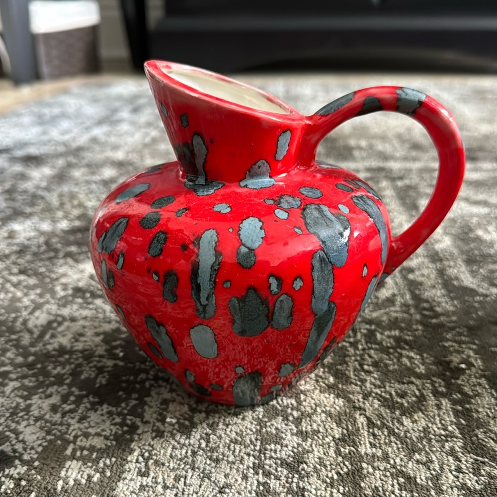 Handmade decorative pitcher